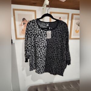 Leopard design blouse